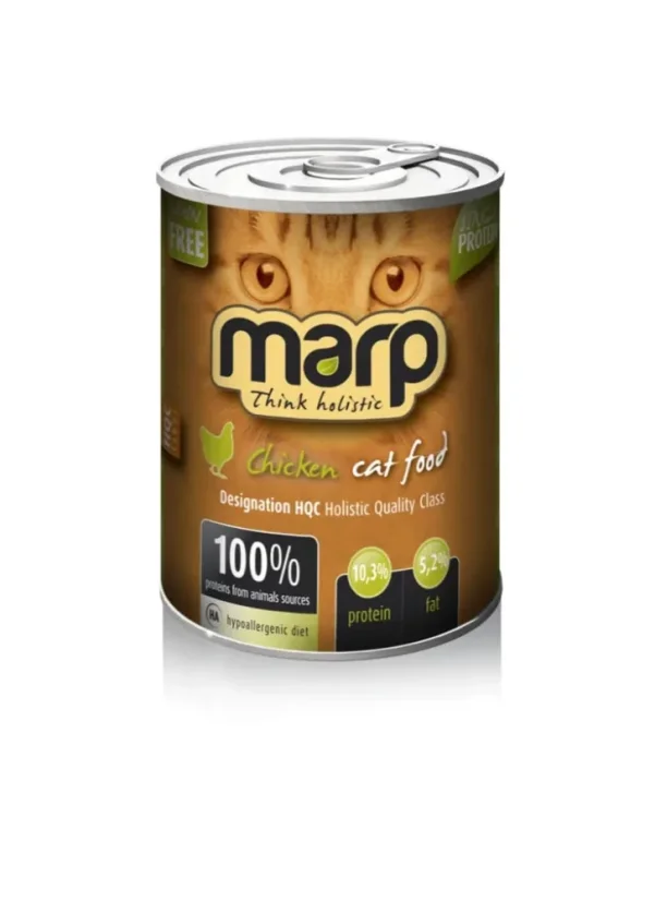 Marp konzerva pre mačky Chicken s kuracím mäsom pre dospelé mačky, mačiatka a obézne mačky 400g