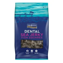 FISH4DOGS Dentálne pamlsky - ryba štvorčeky 115g