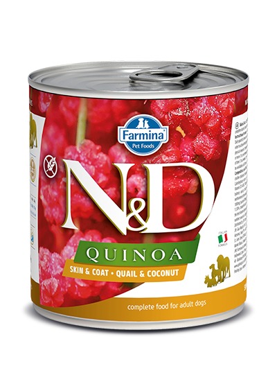 Farmina ND Quinoa Skin Coat Quial Coconut 285g