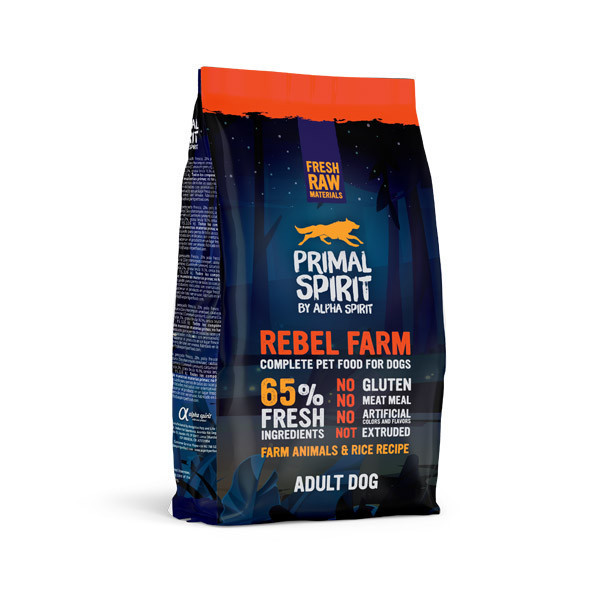 Primal Spirit Dog 65% Rebel Farm 1kg