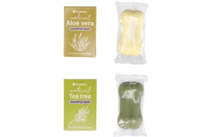 FLAMINGO SHAMPOO BAR tuhý šampón pre psov na všetky typy srsti a časté používanie 2