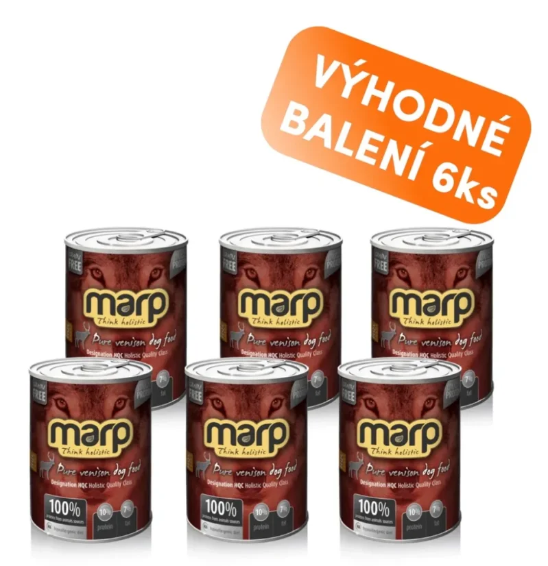 Marp konzerva pre psov  Venison so zverinou 6x400g 1