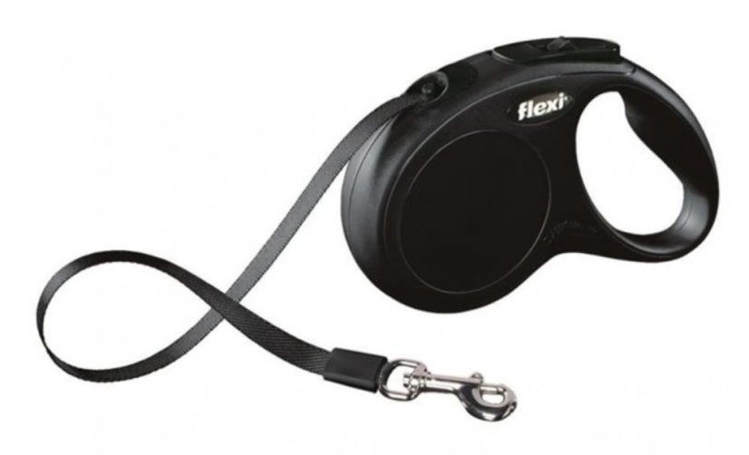 FLEXI Classic popruh S 5m čierne (do 15 kg)