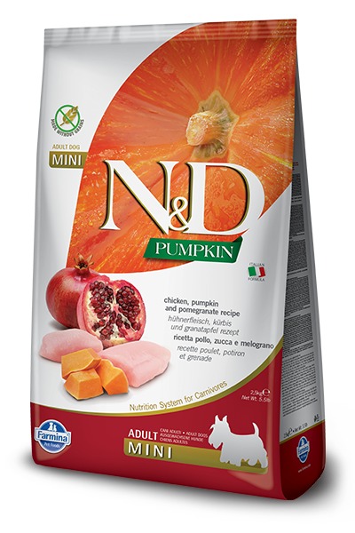 Farmina ND PUMPKIN adult MINI chicken pomegranate 0,8kg