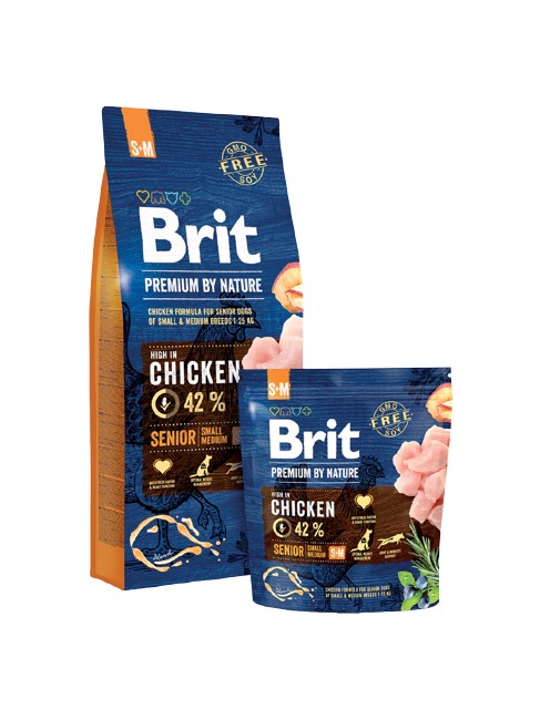 BRIT Premium By Nature Dog Senior S/M 3 kg