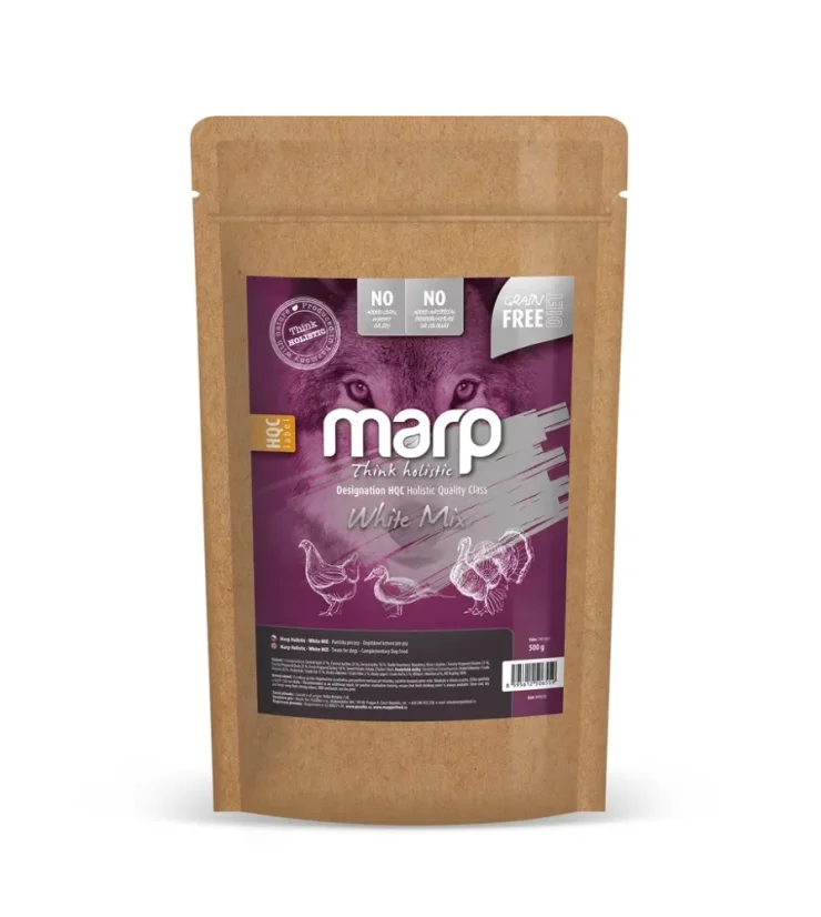 Marp Treats Holistic maškrty pre psov White mix 500g