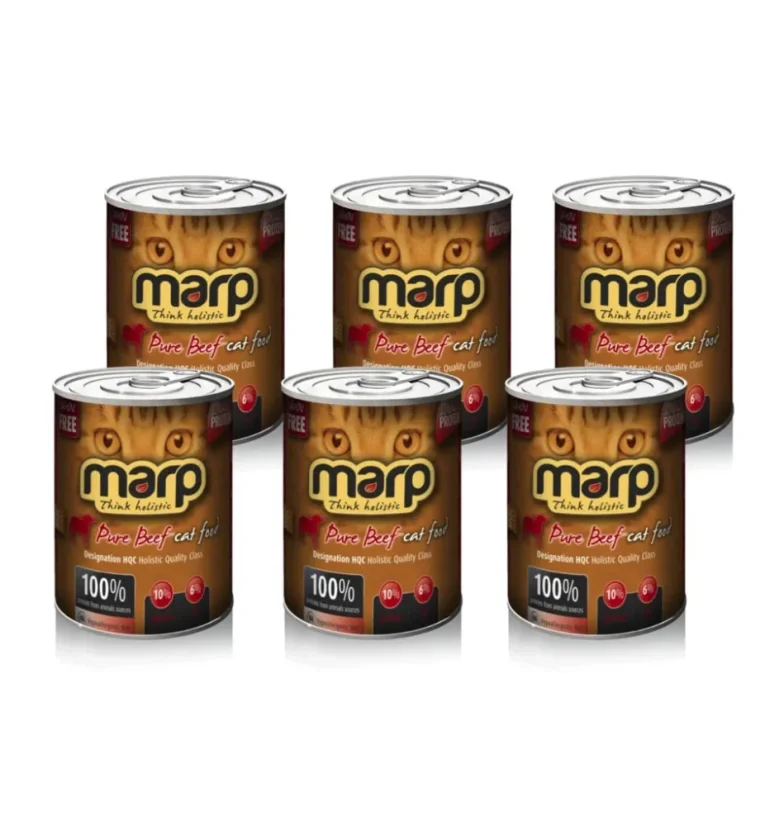 Marp konzerva pre mačky  Beef s hovädzím bez obilnín pre dospelé mačky a mačiatka 6x400g 
