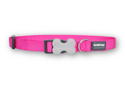 Red Dingo obojok Classic Hot Pink 2x31-47 cm ružový
