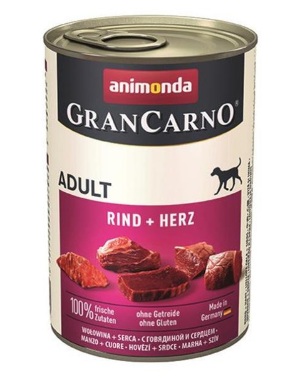 Animonda Gran Carno adult hovädzie a srdiečka 6x400 g