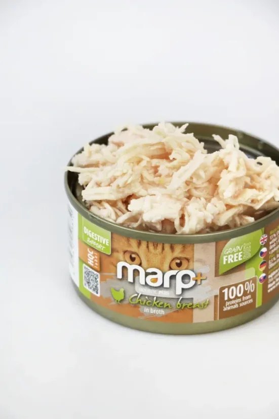 Marp Holistic+ konzerva pre mačky Kuracie prsia vo vývare 70g 2