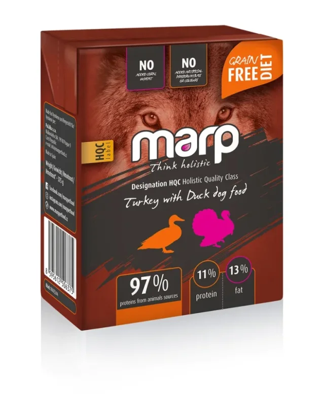 Marp konzerva pre psov Tetrapack morka s kačicou 12x375g 8
