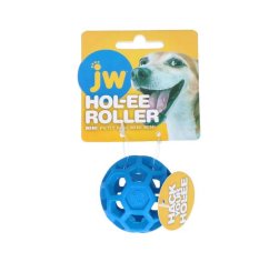 JW HOL-EE Roller MINI 5cm Blue - Drierovana loptička pre psa