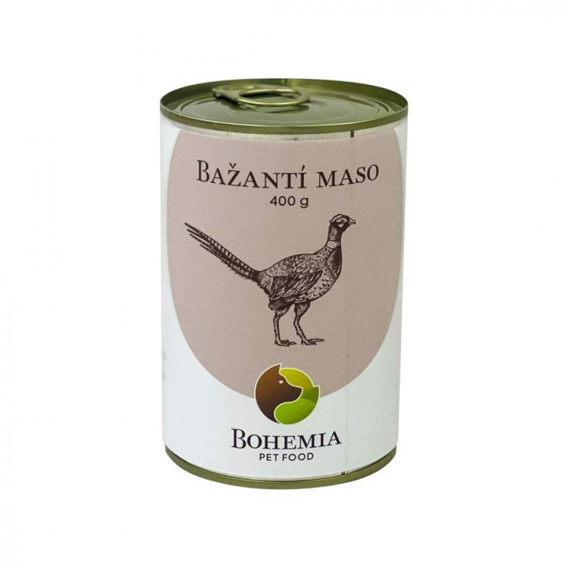 BOHEMIA Bažantie mäso vo vlastnej šťave 400 g