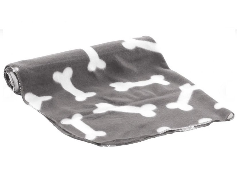 FLAMINGO cestovná deka Milda Grey 100cm x 70cm