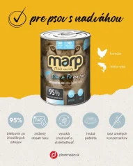 Marp konzerva pre psov Variety Slim Fit400g konzerva pre psov s nadváhou