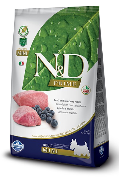 Farmina ND GF adult MINI lamb blueberry 0,8kg