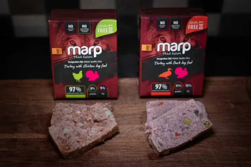 Marp konzerva pre psov Tetrapack morka s kačicou 375g 6