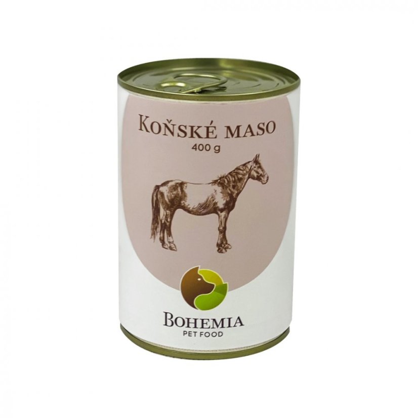 BOHEMIA Konské mäso vo vlastnej šťave 400 g