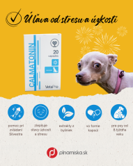 VetaPro Calmatonin 20 cps. doplnok pre psa na upokojenie 2