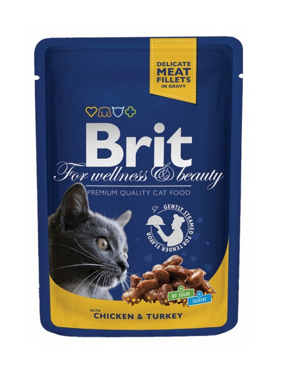 BRIT Premium CAT kaps. Adult Chicken Turkey 100 g BRIT Premium CAT kaps. Adult Chicken Turkey 100 g