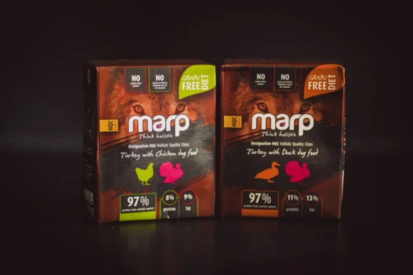 Marp konzerva pre psov Tetrapack morka s kačicou 12x375g 5