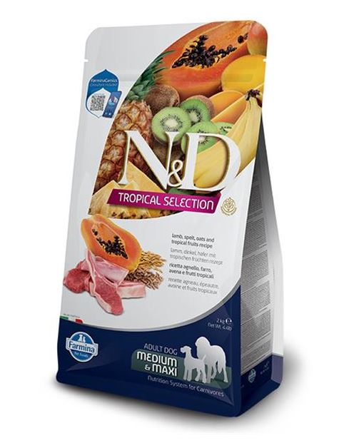 Farmina ND TROPICAL SELECTION (AG) adult medium & maxi, lamb 10 kg