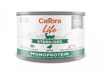 Calibra Life CAT Sterilised duck 6x200g