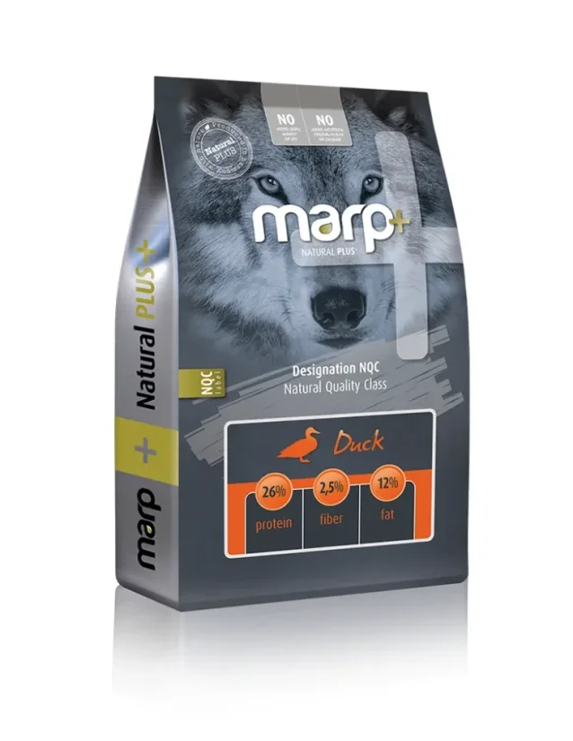 Marp Natural+ Duck kačica 2kg granule pre dospelé psy všetkých plemien aj šteňatá veľkých plemien