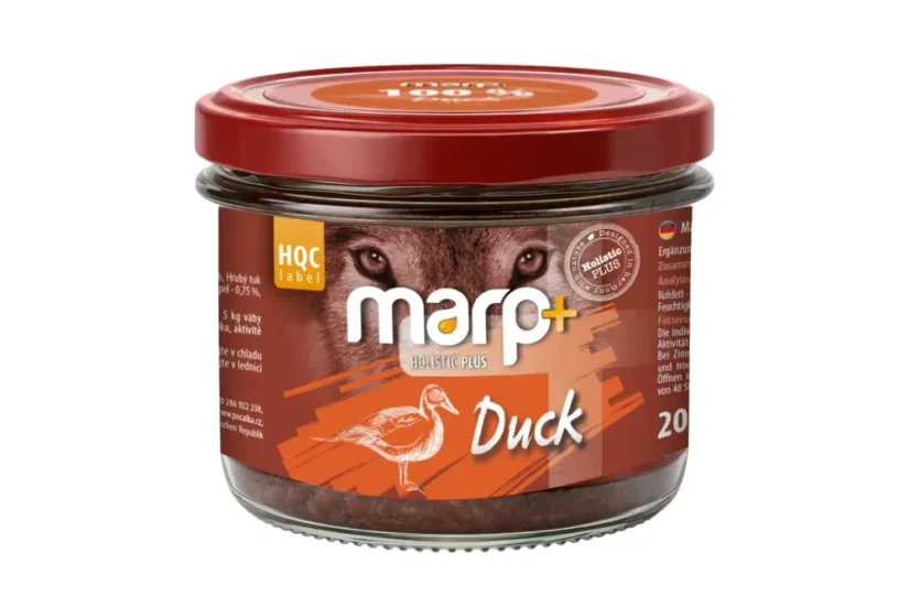 Marp Holistic Plus Duck - konzerva pre psov  100% Kačka v skle 200g 