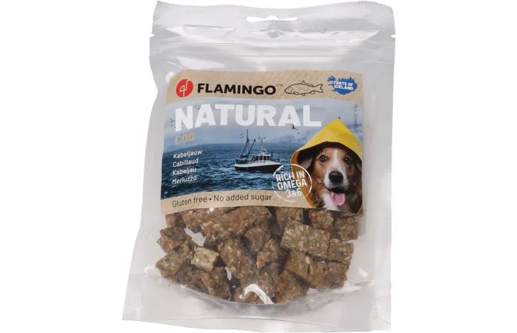 FLAMINGO NATURE SNACK kocky z tresky 75g
