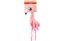 FLAMINGO TOY MINGA plyšová hračka pre psa bez výplne - Plameniak 1