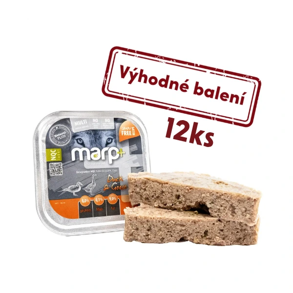 Marp konzerva pre psov  Kačica a hus  12x150g - vaničky pre psa