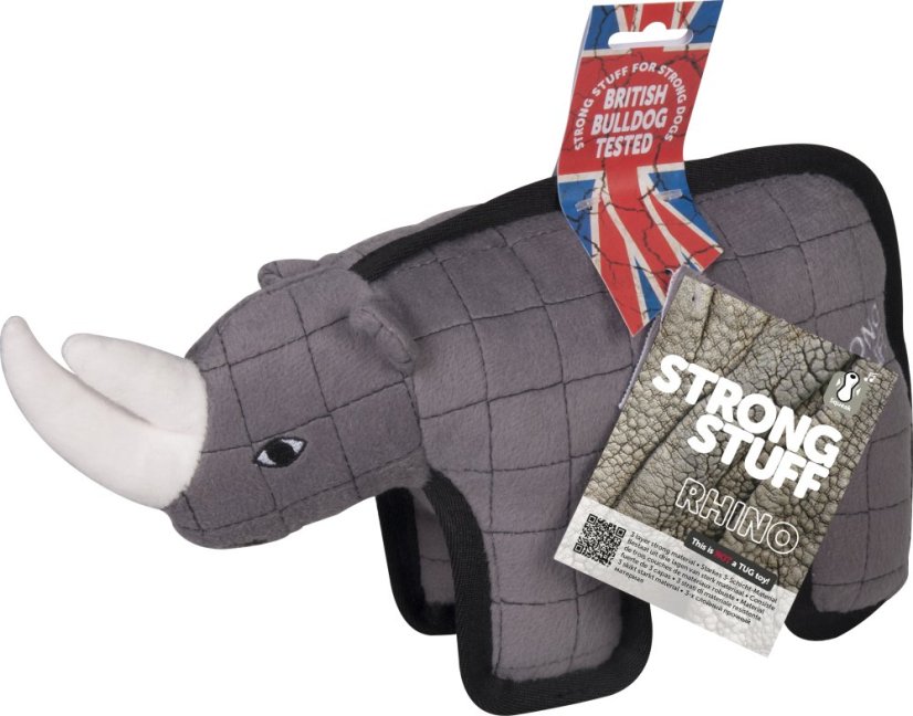 FLAMINGO TOY STRONG pevná hračka pre psa Nosorožec 
