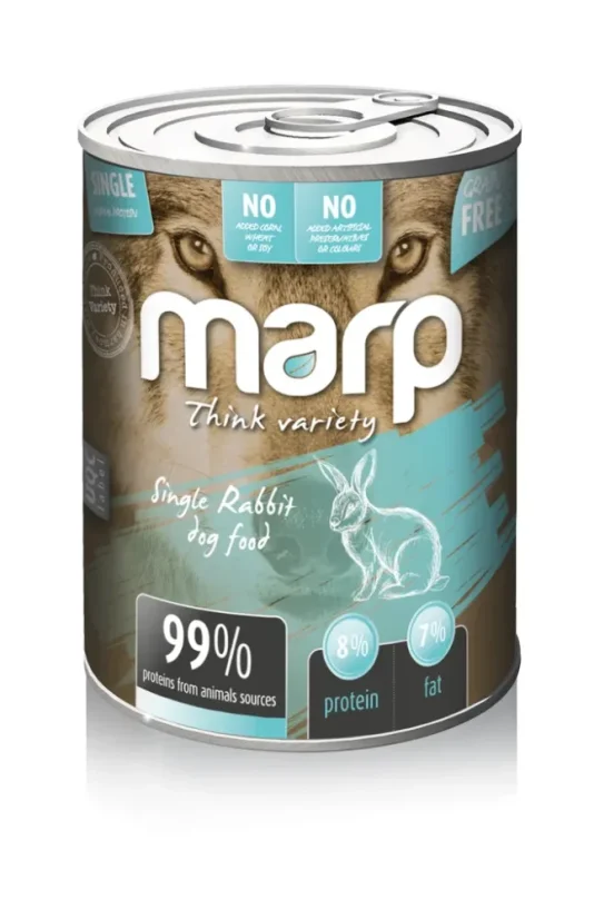 Marp konzerva pre psov Variety Single králik 400g
