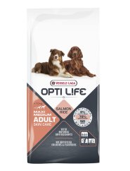Versele Laga OptiLife Adult Skin Care M/MAX losos ryža 12,5kg