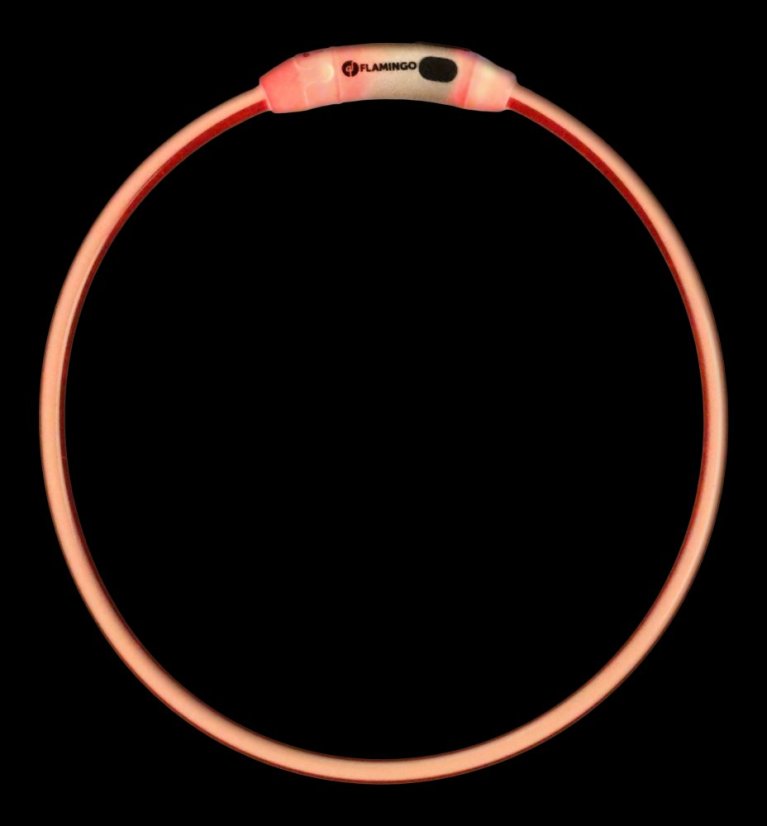 FLAMINGO LED COLLAR RAINA MULTICOLOUR 20-63CM 8MM