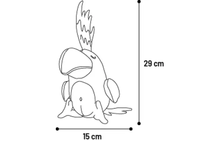 FLAMINGO TOY KIFFI BIRDS hračka pre psa látkový vták Tukan - rôzne druhy 4