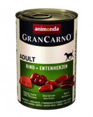 Animonda Gran Carno adult hovädzie a kačacie srdiečka 6x400 g