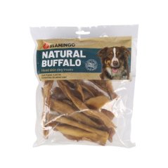 FLAMINGO NATURE SNACK byvolia koža z hlavy - maškrty pre psa na dlhé žuvanie, 12cm, 200g 1