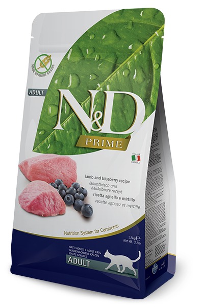 Farmina ND CAT GF adult lamb blueberry 5 kg Farmina ND CAT GF adult lamb blueberry 5 kg
