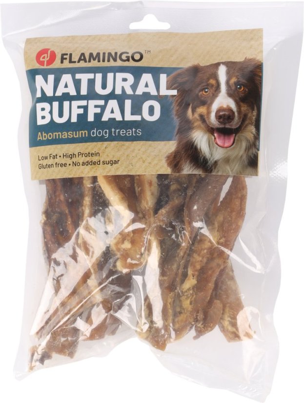 FLAMINGO NATURE SNACK byvolí žalúdok abomasum 150g