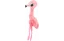 FLAMINGO TOY MINGA plyšová hračka pre psa bez výplne - Plameniak