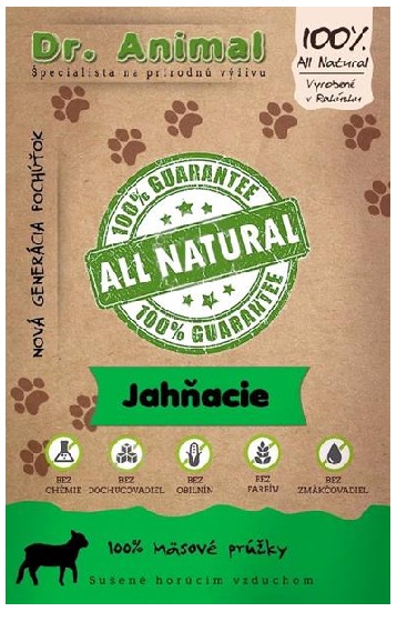 Dr. Animal Jahňacie mäsové prúžky 80 g