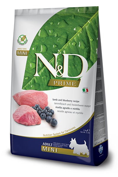 Farmina ND GF adult MINI lamb blueberry 7kg