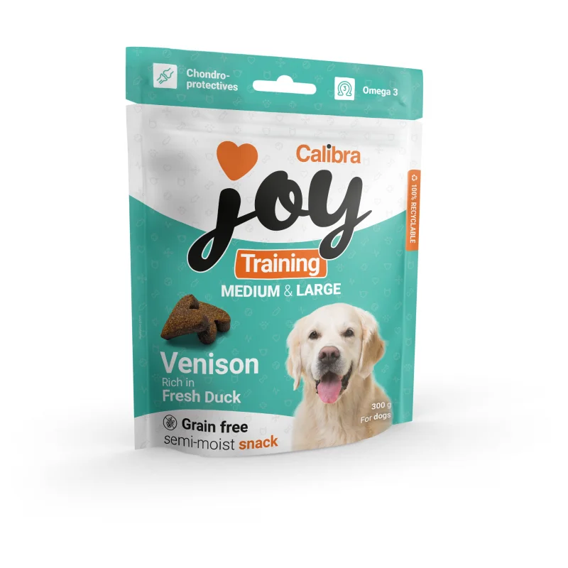 Polovlhké výcvikové pamlsky - Calibra Joy Dog Training M&L Zverina a kačka 300g
