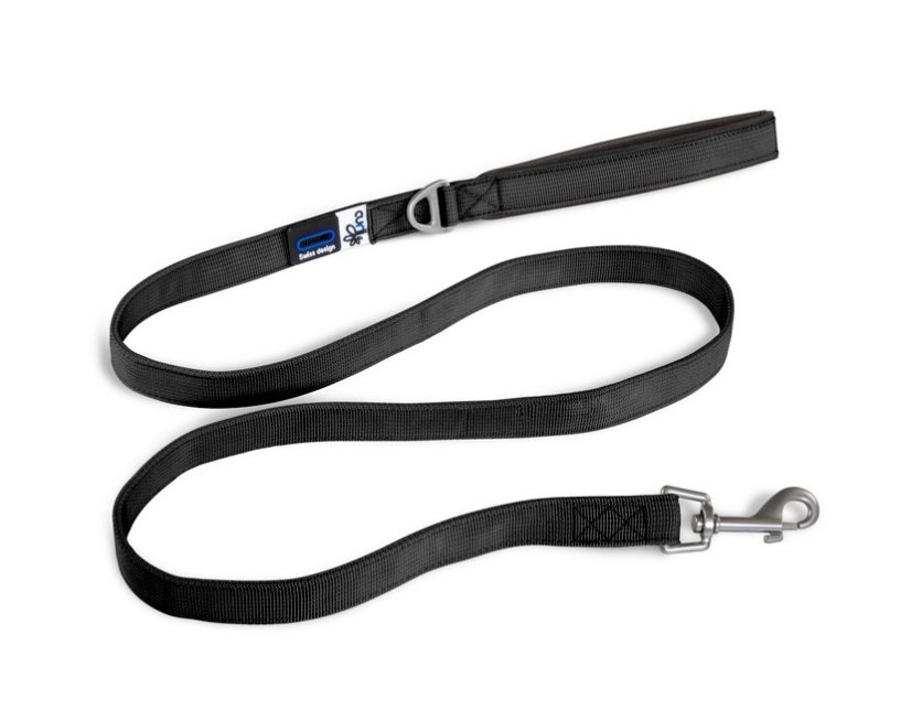 CURLI Basic Leash L 2x140 cm čierna