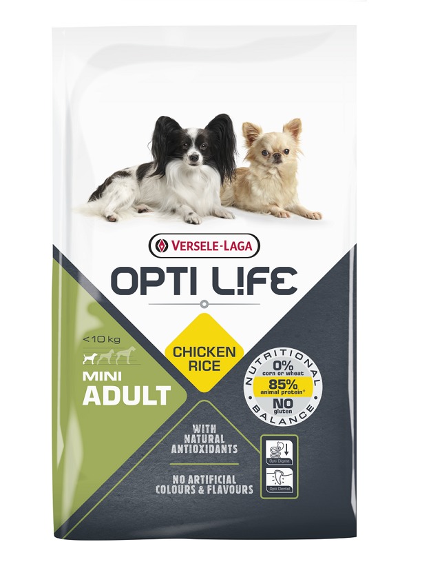Versele Laga OptiLife Adult Mini kura ryža 7,5kg