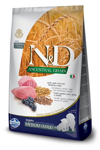 Farmina ND LG puppy M/MAX lamb blueberry 2,5kg