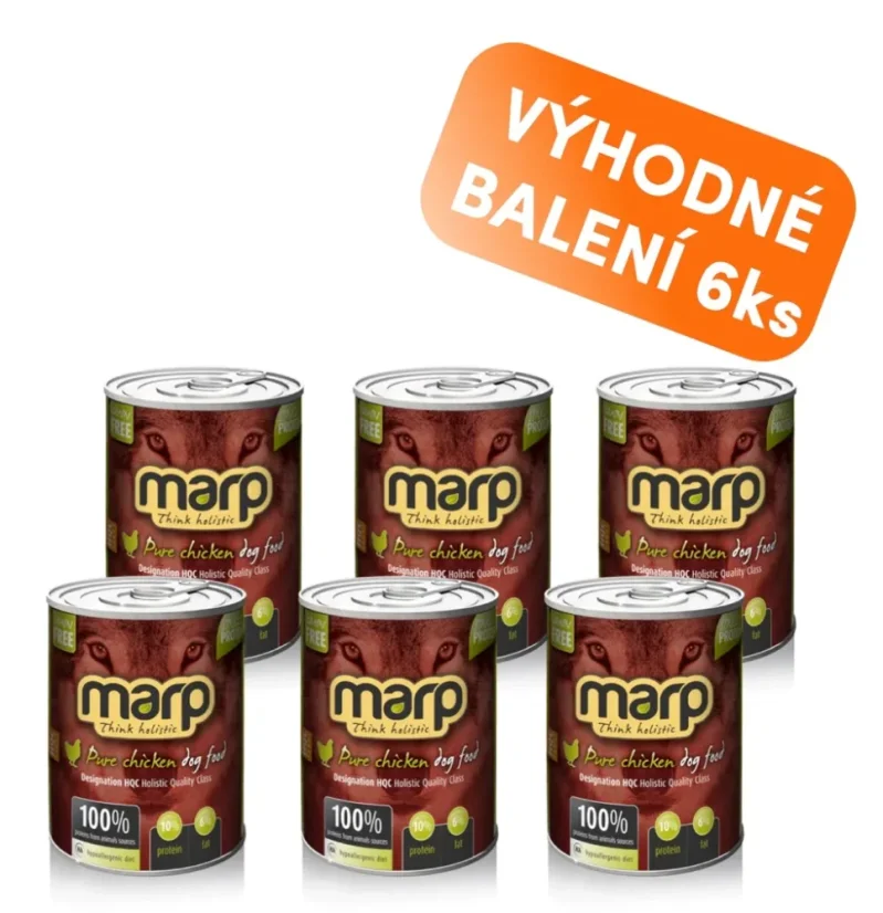 Marp konzerva pre psov  Chicken s kuracím 6x400g
