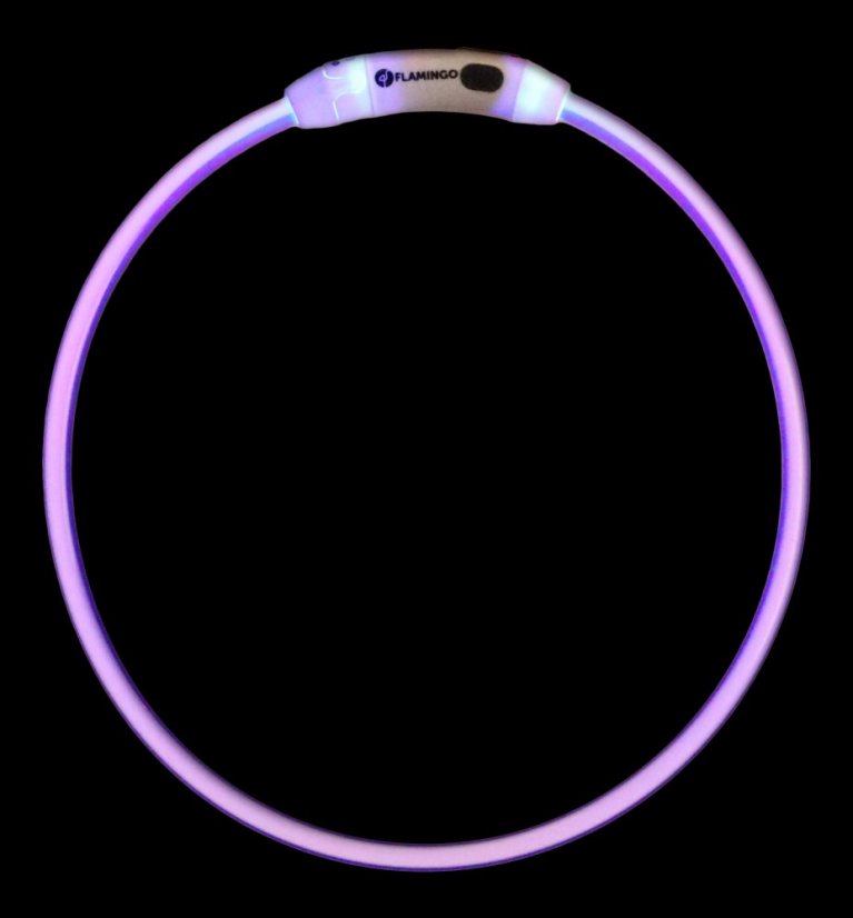 FLAMINGO LED COLLAR RAINA MULTICOLOUR 20-63CM 8MM